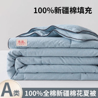 新疆棉花夏被空调被单人夏凉被可机洗水洗夏季凉感薄被子