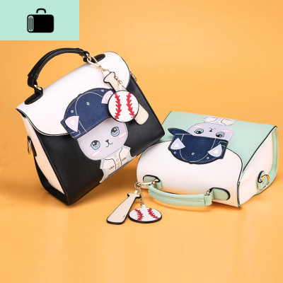 包包女2020新款春夏季撞色韩版百搭可爱少女手提包单肩斜挎小方包NEW LAKE