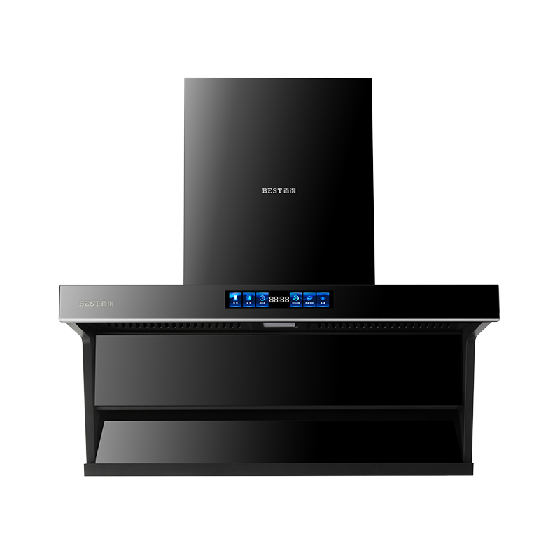 百得(BEST)华帝股份烟机AC17 25m³/MIN顶侧三吸油烟机1100Pa智能变频巡航顶侧三风道净烟七重热净洗挥手