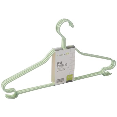 茶花 浸塑防滑衣架 5支(41.8*24.3cm)/套