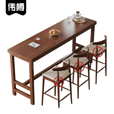 伟樽实木长条桌180*40*105cm张