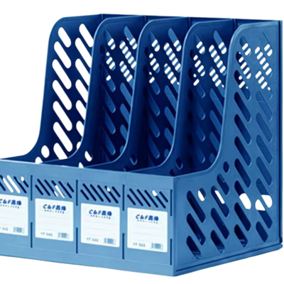 苏宁宜品大容量三栏文件整理神器塑料材质轻便实用262x258x313mm