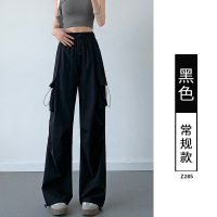 黑色工装裤子女2025新款冲锋裤小个子登山运动冰丝速干裤夏季薄款