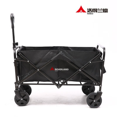 洛得兰德LD-TC102户外露营车营地车野营便携折叠5寸轮拉杆车小拖车黑色 80L 黑色