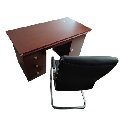 广亿隆油漆办公桌职员办公台中式员工桌1.6米电脑桌椅套装