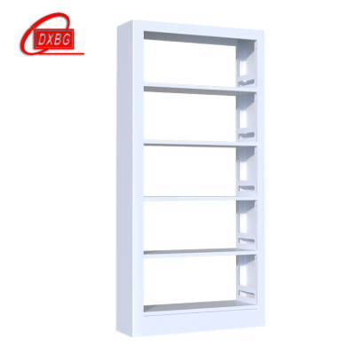 DXBG钢制书架置物架图书馆单双面书店阅览室货架档案架资料架单面一列一