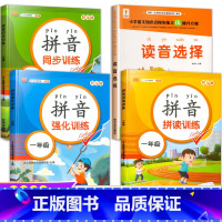 拼音专项训练全套4册 小学一年级 [正版]一年级拼音专项训练人教版拼音拼读强化练习册幼小衔接拼音学习神器读音选择同步练字