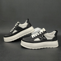 男生厚底增高板鞋男款潮鞋欧洲站男鞋百搭男士夏季透气运动休闲鞋