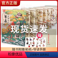 中国历史年表 [正版] 洋洋兔中国历史年表绘本版6-14岁少年儿童历史百科全书 中国历史绘本 中国大事件串联思维导图 中