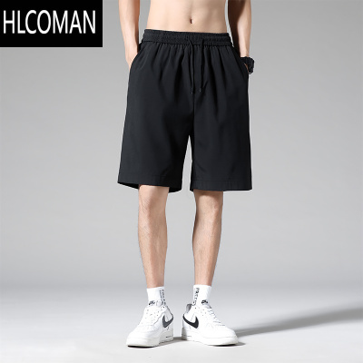 HLCOMAN夏季薄款短裤男生宽松百搭休闲裤速干沙滩裤户外运动透气五分裤子