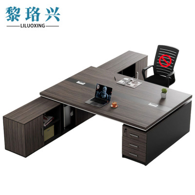 黎珞兴电脑桌双人位+(长侧柜) 张