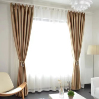 遮光窗帘 电动窗帘 布艺窗帘 定制 ( 1米窗户需2米布)100*270cm 米