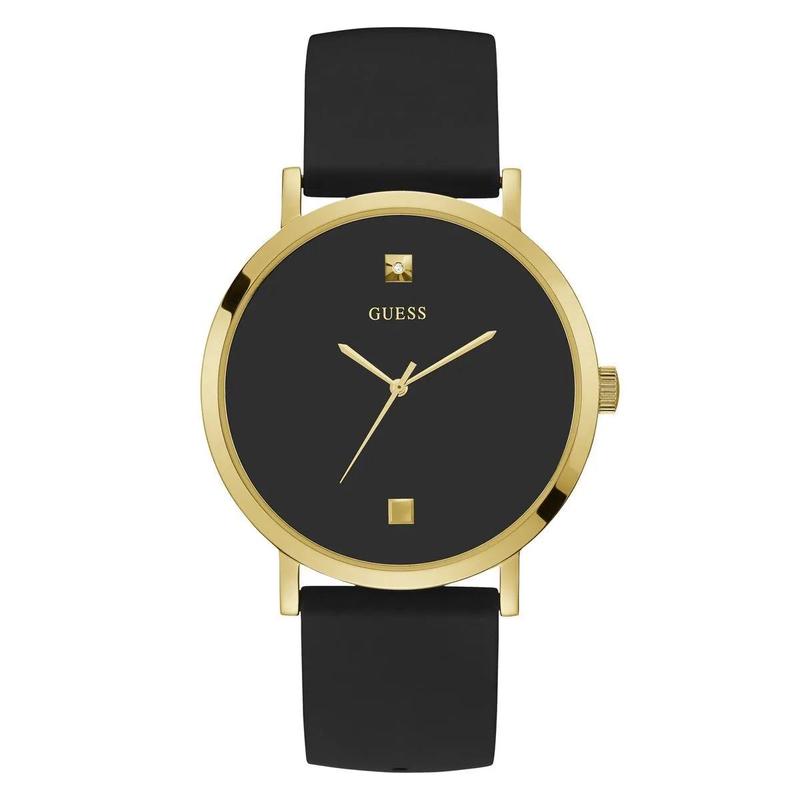 GUESS时尚欧美女款黑色超新星石英腕表简约优雅设计