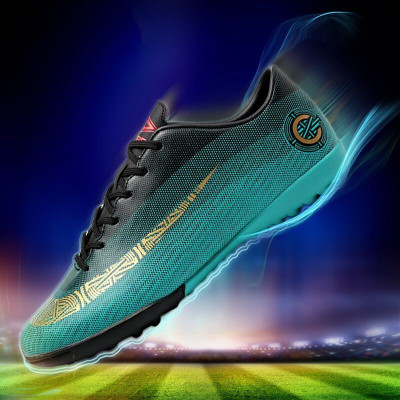 (JIAMEN)新品直营-C罗梅西足球鞋男女成人长钉人造地儿童碎钉刺客训练中小学生