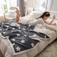 美帮汇2023提花立体舒棉绒毛毯加厚保暖双层复合盖毯单双人秋冬毛毯