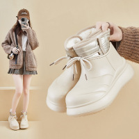 加绒高帮雪地靴女冬季新款学生ins韩版保暖休闲鞋增高_1_400