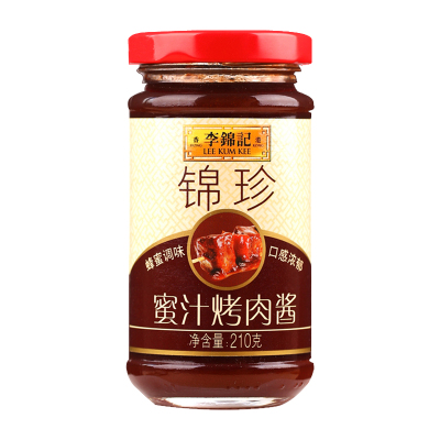 李锦记蜜汁烤肉酱210g 添加蜂蜜调味 甜而不腻 烧烤腌烤煎炒调味酱