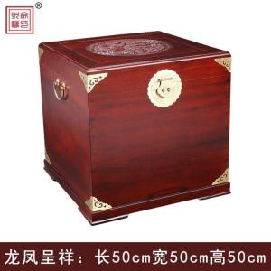 森美人复古全香樟木嫁妆陪嫁柜子箱子简约实木衣柜收纳储物橱抽屉柜箱柜