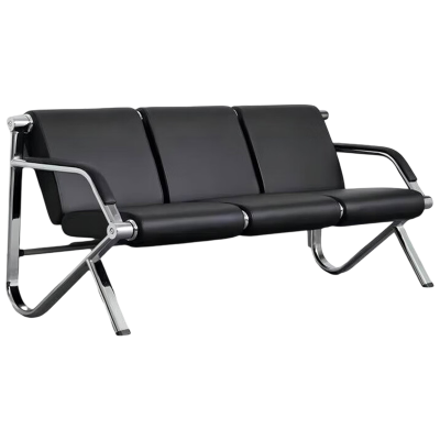 盛松林 办公沙发 黑色三人位 张