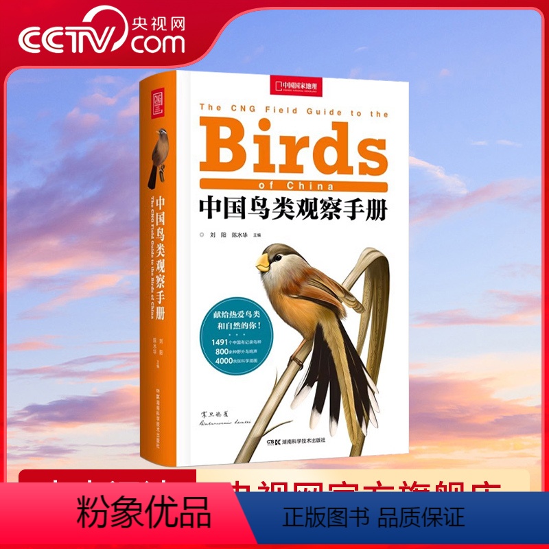 [正版]央视网中国鸟类观察手册 中国鸟类行为动物科普图鉴 珍惜森林草原野鸟形态鸟类图鉴动物百科观鸟手册鸟类大全DL