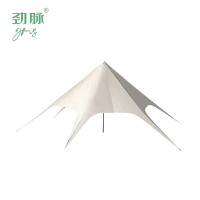 劲脉 天幕单峰帐篷 米白色-单峰10*10*4M 顶