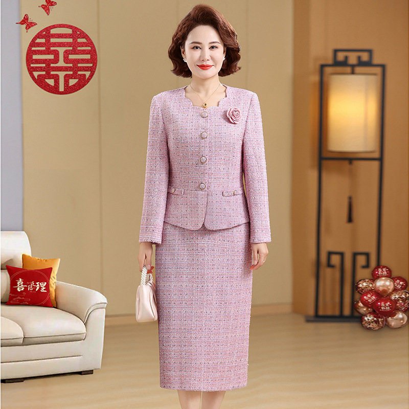 2026年女装新款婚宴妈妈春装女洋气中老年人气质婆婆装婚宴礼服女