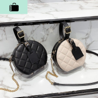 ins网红小圆包包女2020上新款韩版菱格链条包百搭斜挎圆形女包潮NEW LAKE女斜挎包