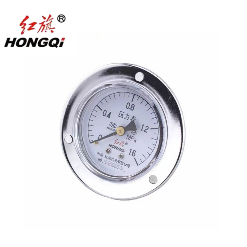 红旗 压力表轴向带边定制检测款Y50ZT (压力值需备注) 块