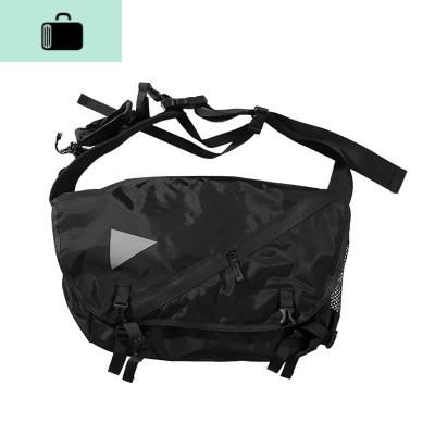 夏季新/日系工装机能斜跨包学生潮男女单肩包3M反光蹦迪包NEW LAKE 黑色 均码女斜挎包