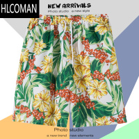 HLCOMAN沙滩裤男士可下水速干宽松运动大裤衩五分裤男夏威夷海边度假短裤