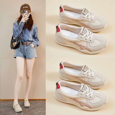 秋季新款透气ins潮韩版皮面鞋女学生街拍跑步运动休闲鞋_2_284