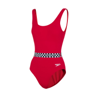 Speedo速比涛女士泳衣U型露背休闲修身显瘦抗氯防晒泳衣