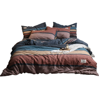 家柏饰(CORATED)北欧风四件套全棉全棉100水洗棉床上用品4被子被套三件套床单