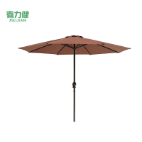 喜力健 户外休闲遮阳伞 D顶咖啡色-2.7米 把