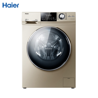 海尔（Haier）10公斤直驱变频全自动家用滚筒洗衣机干衣机洗烘一体机XQG100-HBDX14756GU1