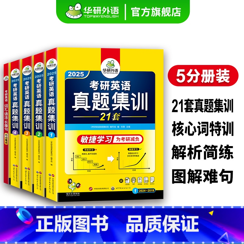 考研英语一真题试卷21套 [正版]考研英语听力口语复试资料备考2025年6合1考研英语复试英语一英语二考研究生复试听力面
