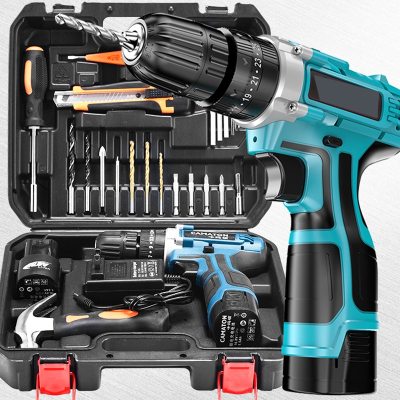手电钻电动多功能螺丝刀充电式工具套装家用冲击手电转