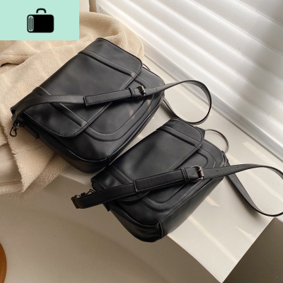 高级感洋气软包包女包2020流行新款韩版百搭质感斜挎包时尚单肩包NEW LAKE女斜挎包