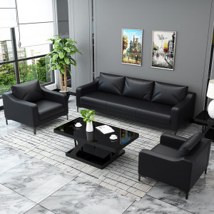 绵冠办公沙发办公室沙发茶几组合商务沙发会客沙发接待沙发简约沙发 3+1+1+茶几 单位：张