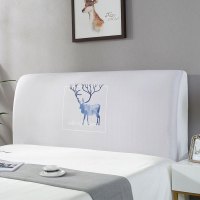 家柏饰(CORATED)床头套罩 床头罩防尘全包软包床头床靠背罩保护套北欧风格简约 鹿-01 60*150CM