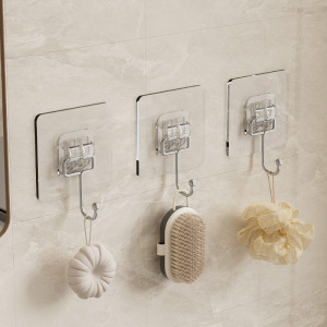 挂钩强力承重粘钩免打孔无痕粘贴胶厨房墙壁挂衣服浴室卫生间