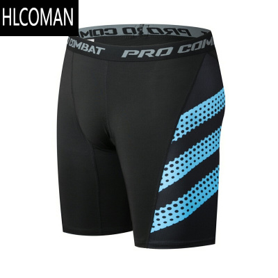 HLCOMAN运动短裤男跑步专用健身裤田径训练高弹紧身裤透气速干短弹五分裤