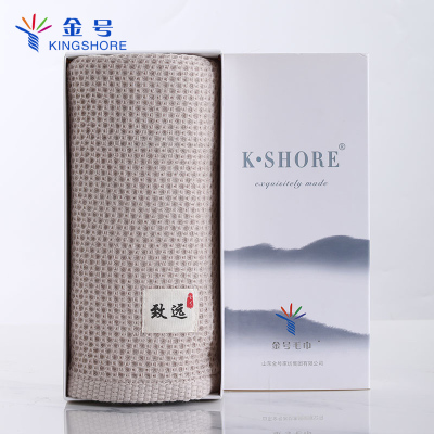 金号中空纱毛巾礼盒套装单条装纯棉吸水洗脸巾商务福利婚庆回礼毛巾