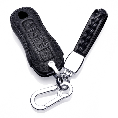 [补贴10%]适用于保时捷panamera钥匙套卡宴真皮钥匙包cayenne车用macan迈卡汽车钥匙包