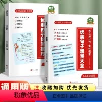 全套2册. 小学通用 [正版]新版小学语文优美句子积累大全仿写技巧修辞手法专项训练打卡计划手册小学生一二年级三年级四五六