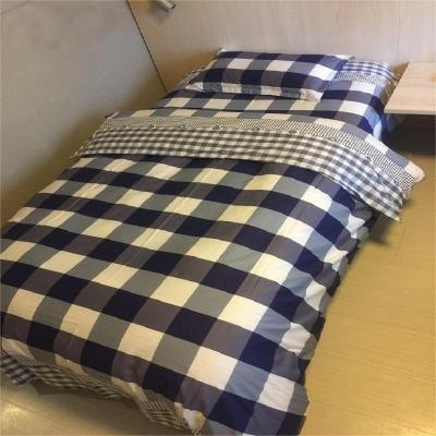 煊煜 全棉床单(蓝白格)160*230cm 条