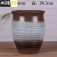 三维工匠宜兴紫砂花盆老桩多肉盆景法师盆栽透气粗陶陶瓷大号盆 菠萝捏口黄三色 大花盆容器