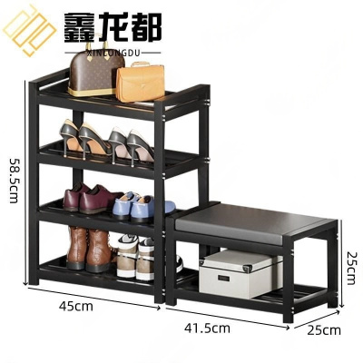 鑫龙都鞋架加换鞋凳