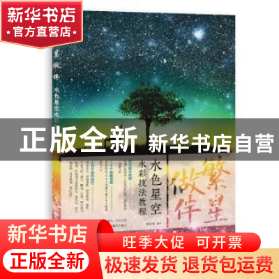 正版 繁星做伴 水色星空水彩技法教程 猫巷菌 人民邮电出版社 978