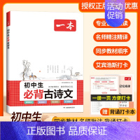 古诗文+字帖+文言文解读 初中通用 [正版]2024初中生必背古诗文初中古诗词文言文完全解读七八九年级古诗文全一册古诗词